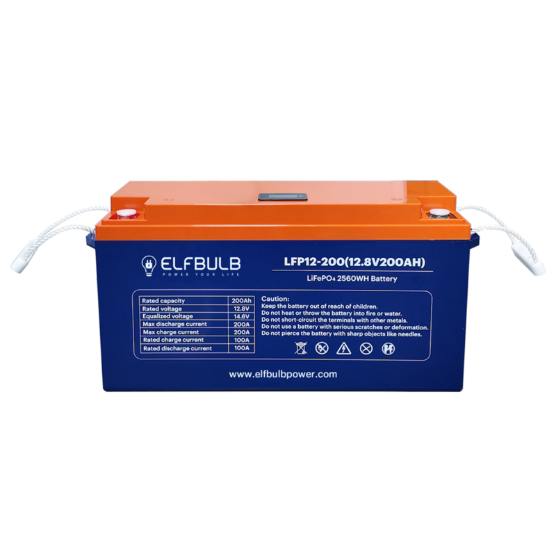 12V 200AH Lithium ion Phosphate Battery For Solar System 1280Wh