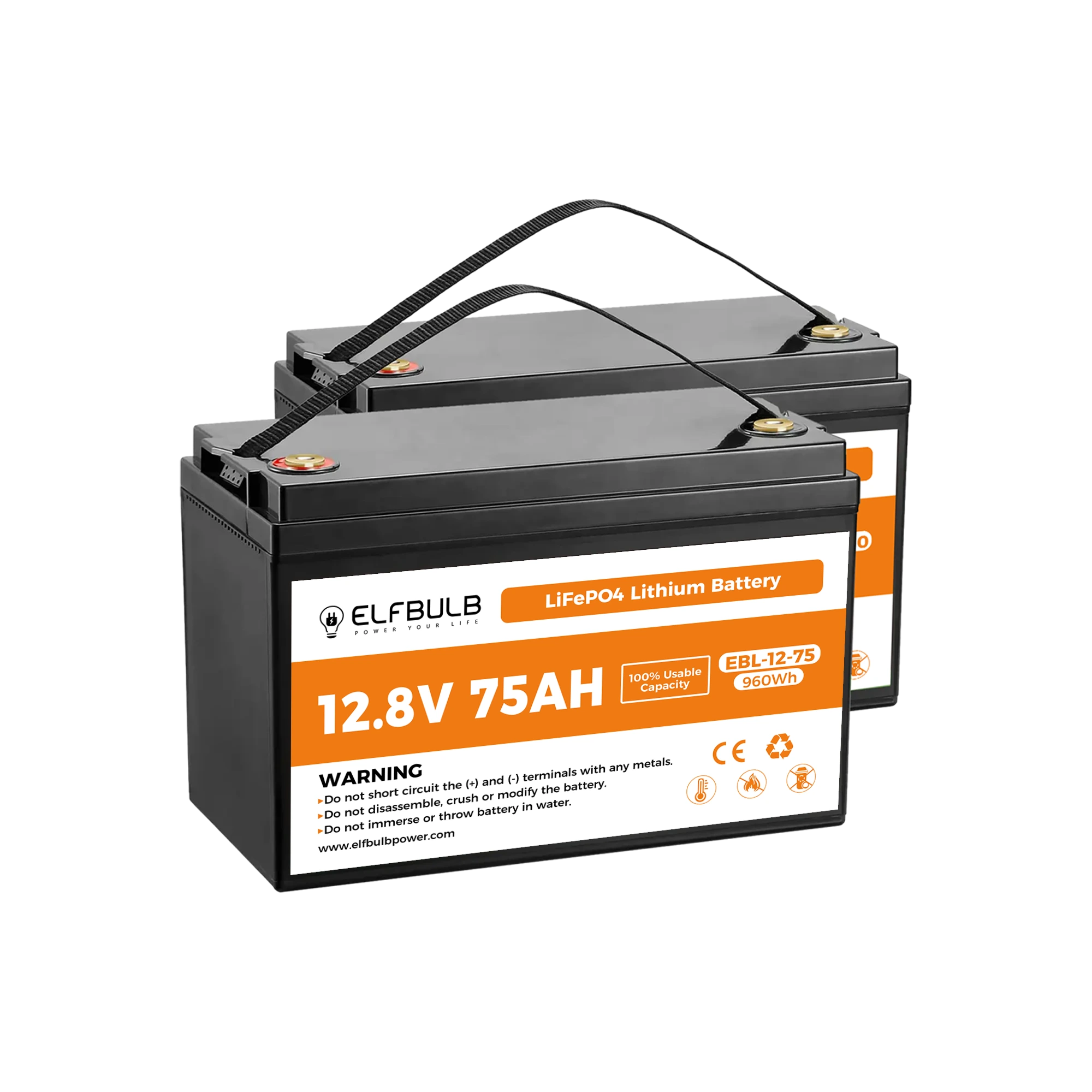 12V75Ah LiFePO4 Battery