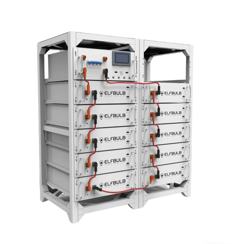 High Voltage Cabinet Lithium Battery System 50kWh 60kWh With HV Control Box