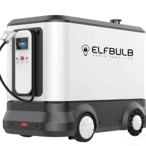 Mobile 120kWh Energy Storage + 60KW 80KW EV Charger Robot for Emergency Rescue Site Power Supply